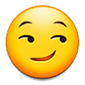 Emoji 😏 Faccina Con Sorrisetto su Samsung One UI 1.0.