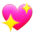 Emoji 💖 Cuore Che Luccica su Samsung One UI 1.0.