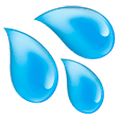 Emoji 💦 Gocce Di Sudore su Samsung One UI 1.0.