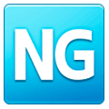 Emoji 🆖 Pulsante NG su Samsung One UI 1.0.