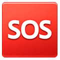 🆘 Emoji SOS-Zeichen Samsung One UI 1.0.