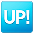🆙 Emoji Botão «UP!» na Samsung One UI 1.0.