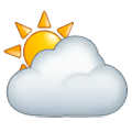 ⛅ Emoji Sol Detrás De Una Nube en Samsung One UI 1.0.