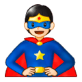 🦸🏻 Emoji Personaje De Superhéroe: Tono De Piel Claro en Samsung One UI 1.0.