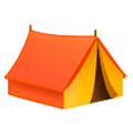 Émoji ⛺ Tente sur Samsung One UI 1.0.