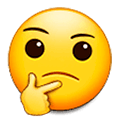 Emoji 🤔 Faccina Concentrata su Samsung One UI 1.0.