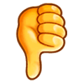Emoji 👎 Pollice Verso su Samsung One UI 1.0.