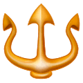 🔱 Emoji Emblema De Tridente en Samsung One UI 1.0.