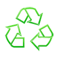 Émoji ♲ Symbole universel du recyclage sur Samsung One UI 1.0.