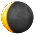Emoji 🌘 Luna Calante su Samsung One UI 1.0.