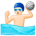 🤽🏻 Emoji Persona Jugando Al Waterpolo: Tono De Piel Claro en Samsung One UI 1.0.