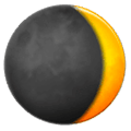 Emoji 🌒 Luna Crescente su Samsung One UI 1.0.