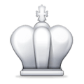 ♔ Emoji Rey del ajedrez blanco en Samsung One UI 1.0.