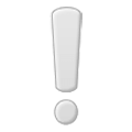 Émoji ❕ Point D’exclamation Blanc sur Samsung One UI 1.0.