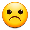 ☹️ Emoji Rosto Descontente na Samsung One UI 1.0.