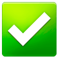 ✅ Emoji Botón De Marca De Verificación en Samsung One UI 1.0.