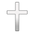 🕆 Emoji Weißes Lateinisches Kreuz Samsung One UI 1.0.