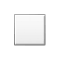 ◽ Emoji Cuadrado Blanco Mediano-pequeño en Samsung One UI 1.0.