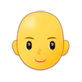 Emoji 👩‍🦲 Donna: Calvo su Samsung One UI 1.0.