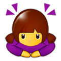 🙇‍♀️ Emoji Mujer Haciendo Una Reverencia en Samsung One UI 1.0.