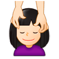 💆🏻‍♀️ Emoji Frau, die eine Kopfmassage bekommt: helle Hautfarbe Samsung One UI 1.0.