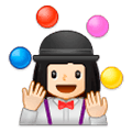 🤹🏻‍♀️ Emoji Mulher Malabarista: Pele Clara na Samsung One UI 1.0.