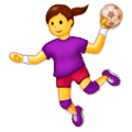 🤾‍♀️ Emoji Mujer Jugando Al Balonmano en Samsung One UI 1.0.