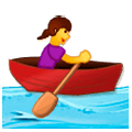 🚣‍♀️ Emoji Mujer Remando En Un Bote en Samsung One UI 1.0.