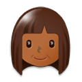 Emoji 👩🏾 Donna: Carnagione Abbastanza Scura su Samsung One UI 1.0.