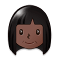 👩🏿 Emoji Mujer: Tono De Piel Oscuro en Samsung One UI 1.0.