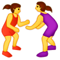 🤼‍♀️ Emoji Mujeres Luchando en Samsung One UI 1.0.