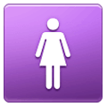 Émoji 🚺 Symbole Toilettes Femmes sur Samsung One UI 1.0.
