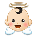👼🏻 Emoji Bebé ángel: Tono De Piel Claro en Samsung One UI 1.5.
