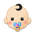 Émoji 👶🏻 Bébé : Peau Claire sur Samsung One UI 1.5.