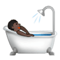 🛀🏿 Emoji Persona En La Bañera: Tono De Piel Oscuro en Samsung One UI 1.5.