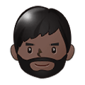🧔🏿 Emoji Persona Con Barba: Tono De Piel Oscuro en Samsung One UI 1.5.