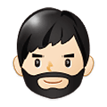 Emoji 🧔🏻 Uomo Con La Barba: Carnagione Chiara su Samsung One UI 1.5.