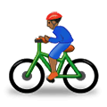 🚴🏾 Emoji Ciclista: Pele Morena Escura na Samsung One UI 1.5.
