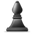 ♝ Emoji Bispo de xadrez preto na Samsung One UI 1.5.