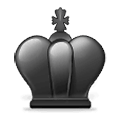 Emoji ♚ Re nero scacchistico su Samsung One UI 1.5.