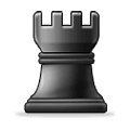 ♜ Emoji Pieza de ajedrez torre negra en Samsung One UI 1.5.