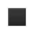 ◾ Emoji mittelkleines schwarzes Quadrat Samsung One UI 1.5.