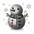 ⛇ Emoji Boneco de neve preto na Samsung One UI 1.5.