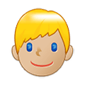 Emoji 👱🏼‍♂️ Uomo Biondo: Carnagione Abbastanza Chiara su Samsung One UI 1.5.