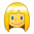 👱‍♀️ Emoji Mulher: Cabelo Loiro na Samsung One UI 1.5.