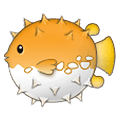Emoji 🐡 Pesce Palla su Samsung One UI 1.5.