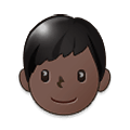 👦🏿 Emoji Niño: Tono De Piel Oscuro en Samsung One UI 1.5.