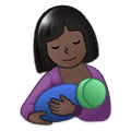 🤱🏿 Emoji Lactancia Materna: Tono De Piel Oscuro en Samsung One UI 1.5.