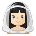 Émoji 👰🏻 Personne Mariée Avec Voile : Peau Claire sur Samsung One UI 1.5.