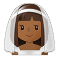 👰🏾 Emoji Novia Con Velo: Tono De Piel Oscuro Medio en Samsung One UI 1.5.